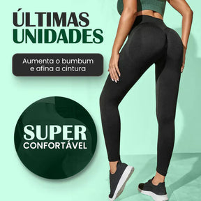 Kit 5 Calças Legging + Tops Brinde - Aumenta Bumbum e Afina Cintura - PROMOÇÃO QUEIMA DE ESTOQUE