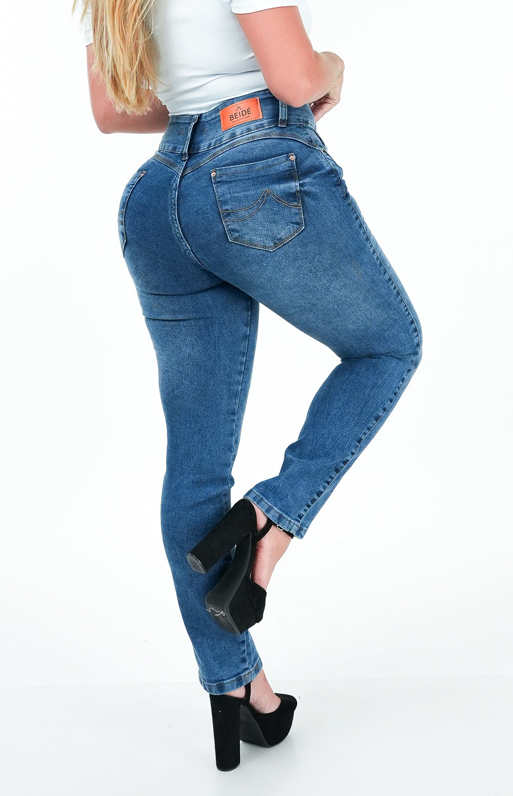 SUPER PROMOÇÃO: KIT 3 CALÇA JEANS - RETA CHAPA BARRIGA