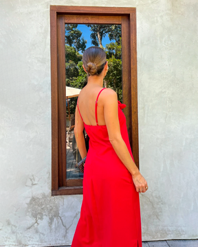 Vestido Midi Flor de Linho