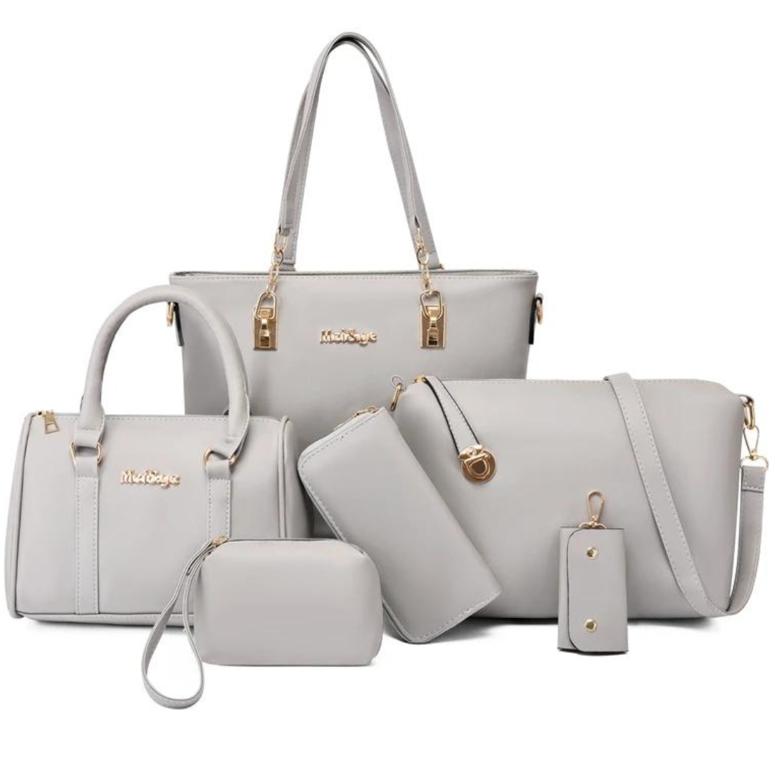 Kit 6 Bolsas de Couro Luxo Meiege - Oferta Exclusiva