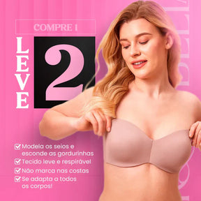 Sutiã Sem Alças Eleve Comfort - COMPRE 1, LEVE 2