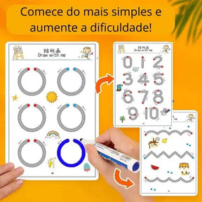 Caderno de Traço e Desenho Infantil - MagicBook + Brinde Exclusivo