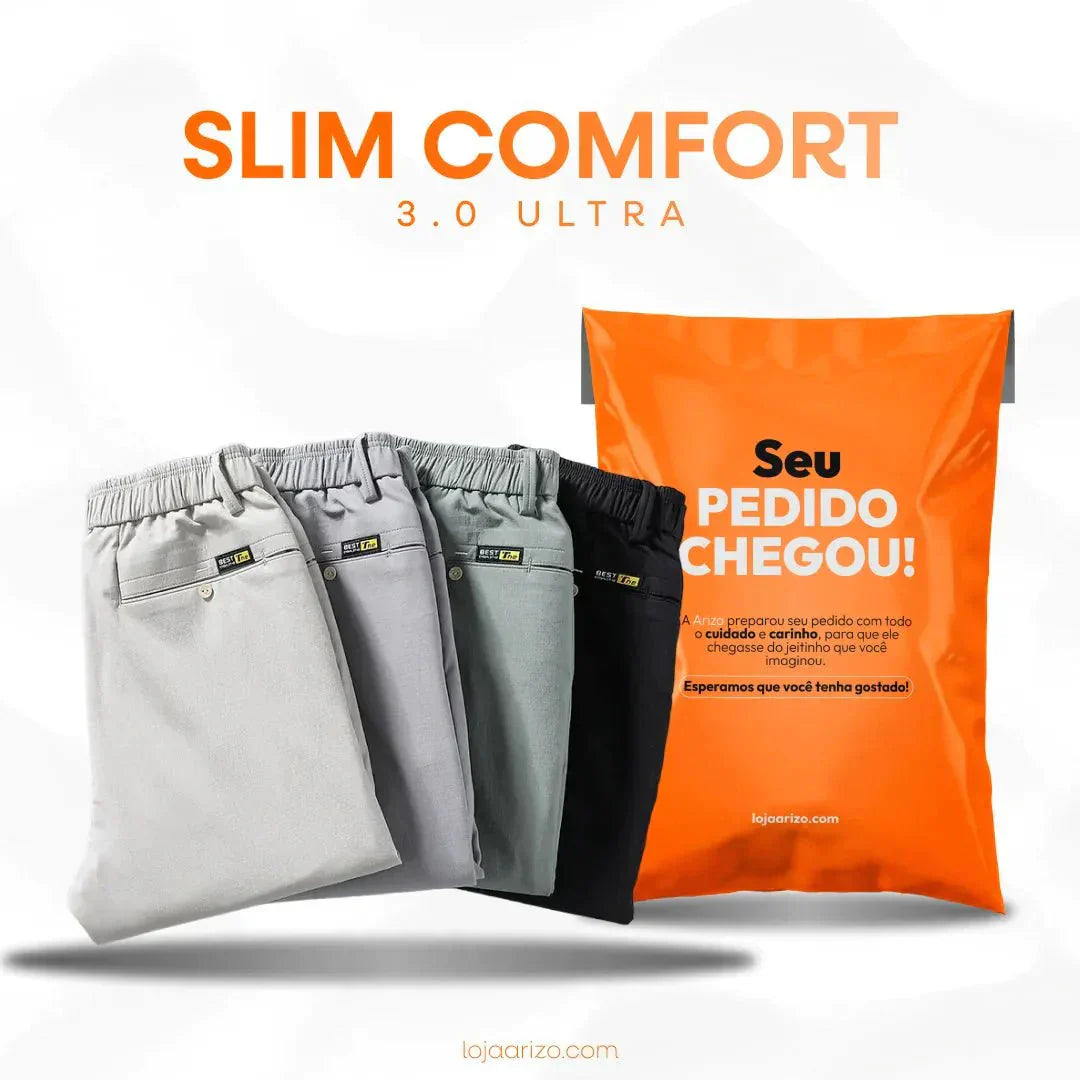 Calças Slim Comfort™ 3.0 [COMPRE 2 LEVE 3] + Brinde Surpresa