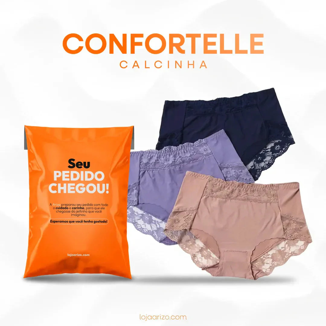 Calcinha Confortelle - COMPRE 1 LEVE 3 + Frete Grátis