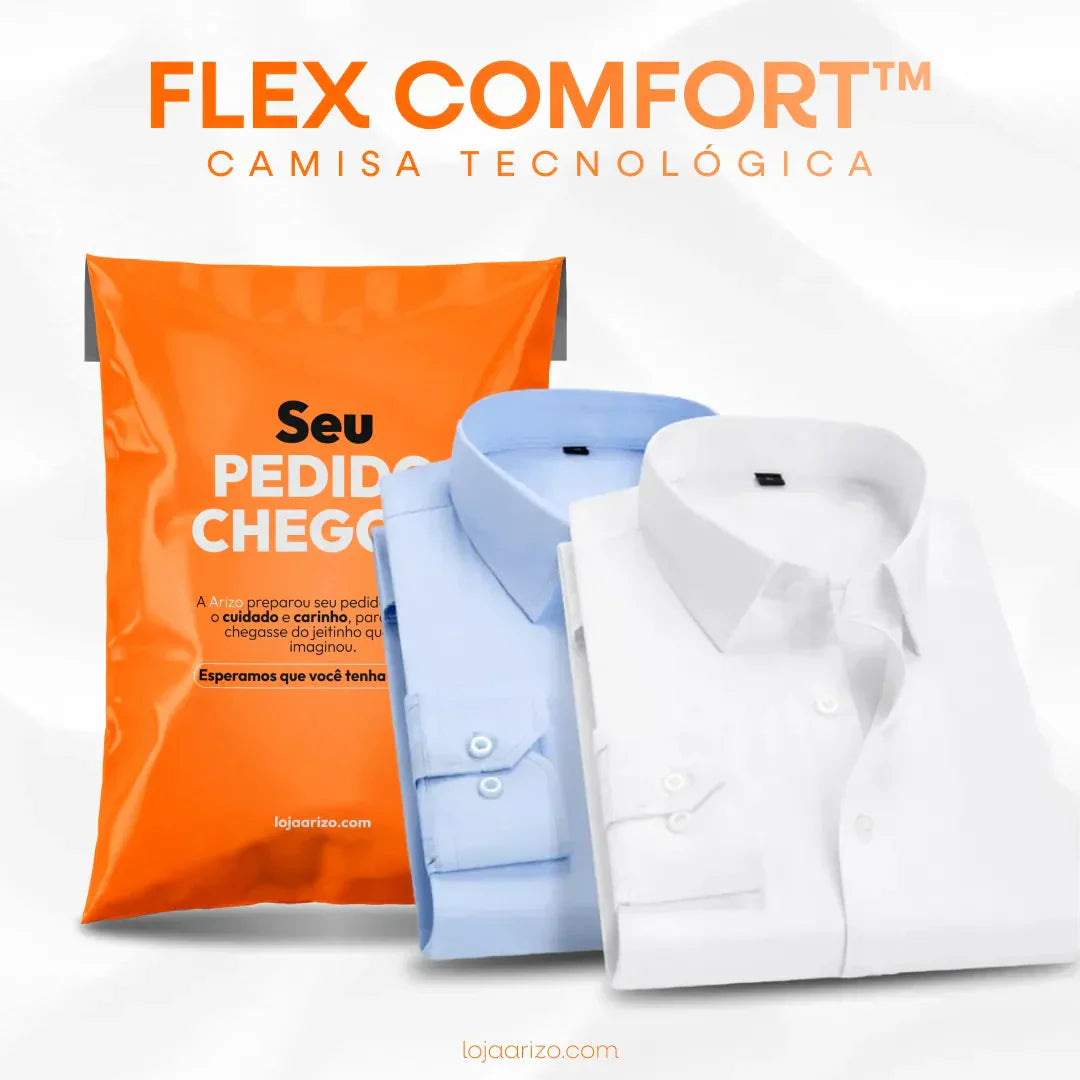 Flex Comfort - Camisa Tecnológica Flexível + Frete Grátis