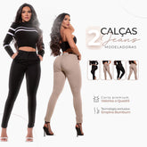 2 Calças Lipo Jeans Modeladoras [DIRETO DA FÁBRICA]